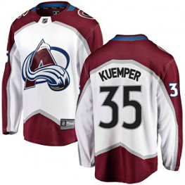 NHL Avalanche 35 Darcy Kuemper White Adidas Men Jersey