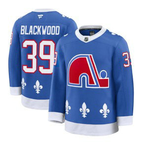 NHL Avalanche 39 Mackenzie Blackwood Blue Alternate 2025 New Men Jersey