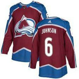 NHL Avalanche 6 Erik Johnson Burgundy Red Adidas Men Jersey