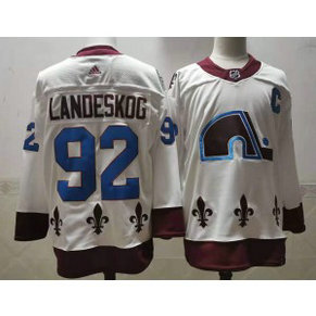 NHL Avalanche 92 Gabriel Landeskog 2020 New Adidas Men Jersey