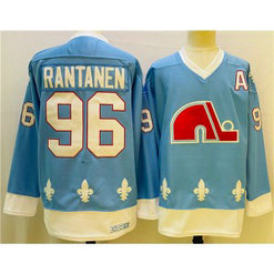 NHL Avalanche 96 Mikko Rantanen Light Blue Men Jersey