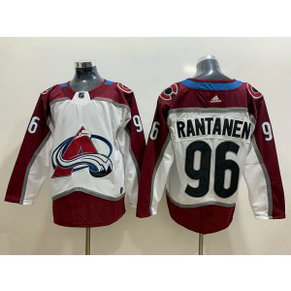 NHL Avalanche 96 Mikko Rantanen White Red Adidas Men Jersey