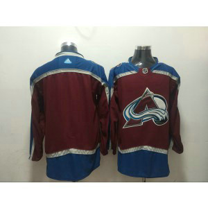 NHL Avalanche Blank Red Adidas Men Jersey