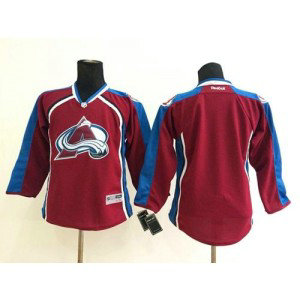 NHL Avalanche Blank Red Youth Jersey