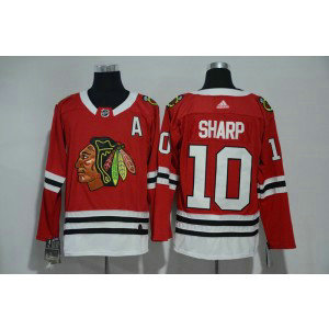 NHL Blackhawks 10 Patrick Sharp Red Adidas Men Jersey
