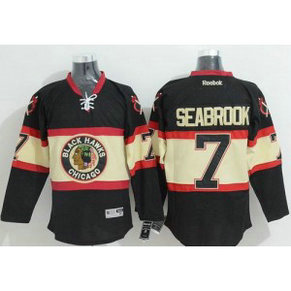 NHL Blackhawks 7 Brent Seabrook Black New Third Men Jersey NHL Blackhawks 7 Brent Seabrook Black New Third Men Jersey