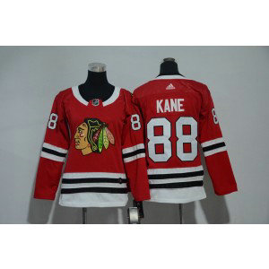 NHL Blackhawks 88 Patrick Kane Red Adidas Women Jersey