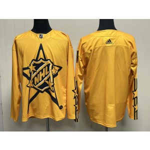 NHL Blank Yellow 2024 All-Star Game Adidas Men Jersey