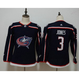 NHL Blue Jackets 3 Seth Jones Navy Adidas Youth Jersey