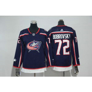 NHL Blue Jackets 72 Sergei Bobrovsky Navy Adidas Youth Jersey