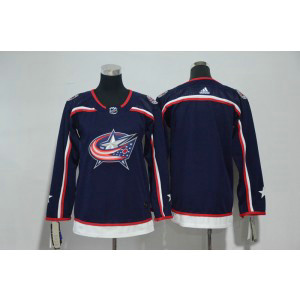 NHL Blue Jackets Blank Navy Adidas Youth Jersey