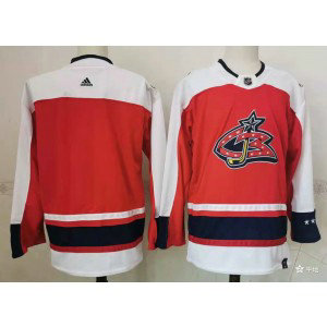 NHL Blue Jackets Blank Red 2020 New Adidas Men Jersey