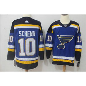 NHL Blues 10 Brayden Schenn Blue Adidas Men Jersey