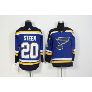 NHL Blues 20 Alexander Steen Blue Adidas Men Jersey