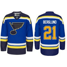NHL Blues 21 Patrik Berglund Light Blue Home Men Jersey
