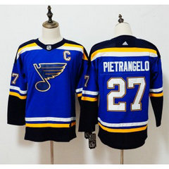 NHL Blues 27 Alex Pietrangelo Blue Adidas Women Jersey