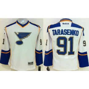 NHL Blues 91 Vladimir Tarasenko White Youth Jersey