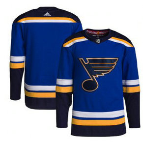 NHL Blues Blank Blue Adidas Men Jersey
