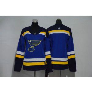 NHL Blues Blank Blue Adidas Women Jersey