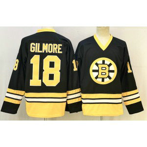 NHL Bruins 18 Gilmore Black New Men Jersey