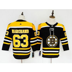NHL Bruins 63 Brad Marchand Black Adidas Youth Jersey