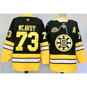 NHL Bruins 73 Charlie McAvoy Black 2024 New Men Jersey