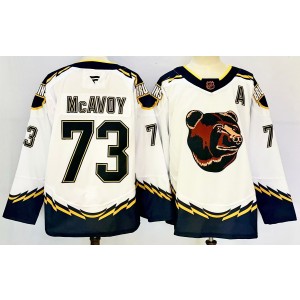 NHL Bruins 73 Charlie McAvoy White 2024 New Men Jersey