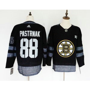 NHL Bruins 88 David Pastrnak Black 100th Anniversary Adidas Men Jersey