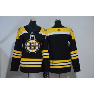 NHL Bruins Blank Black Adidas Youth Jersey