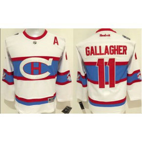 NHL Canadiens 11 Brendan Gallagher White 2016 Winter Classic Youth Jersey