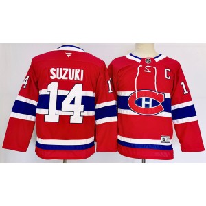 NHL Canadiens 14 Nick Suzuki Red Adidas Youth Jersey