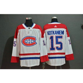 NHL Canadiens 15 Jesperi Kotkaniemi White Adidas Men Jersey