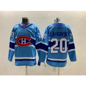 NHL Canadiens 20 Juraj Slafkovsky 2022-23 Reverse Retro Adidas Men Jersey