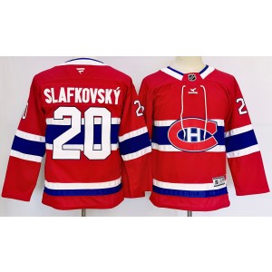 NHL Canadiens 20 Slafkovsky Red Adidas Youth Jersey