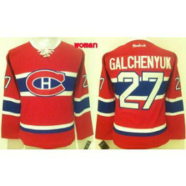 NHL Canadiens 27 Alex Galchenyuk Red Home Women Jersey