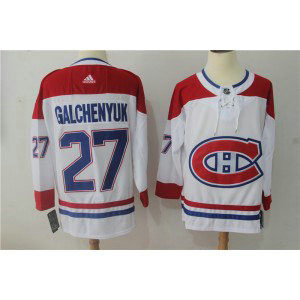 NHL Canadiens 27 Alex Galchenyuk White Adidas Men Jersey