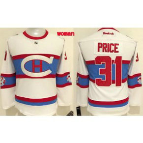 NHL Canadiens 31 Carey Price White 2016 Winter Classic Women Jersey