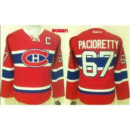 NHL Canadiens 67 Max Pacioretty Red Home C Patch Women Jersey
