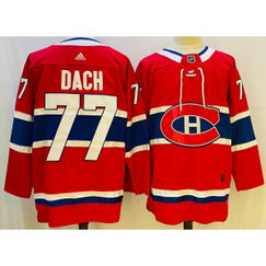 NHL Canadiens 77 Dach Red Adidas Men Jersey
