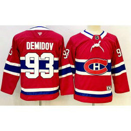 NHL Canadiens 93 Demidov Red New Youth Jersey