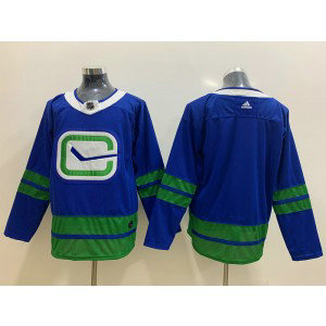 NHL Canucks Blank Blue Adidas Men Jersey