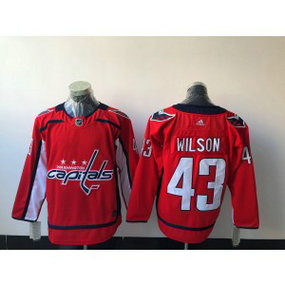 NHL Capitals 43 Tom Wilson Adidas Red Men Jersey