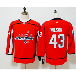 NHL Capitals 43 Tom Wilson Adidas Red Women Jersey