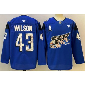NHL Capitals 43 Tom Wilson Blue New Men Jersey
