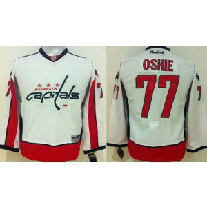 NHL Capitals 77 T.J Oshie White Youth Jersey