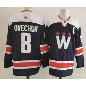 NHL Capitals 8 Alexander Ovechkin Navy 2020 New Adidas Men Jersey