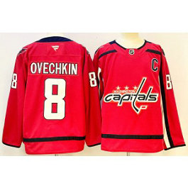 NHL Capitals 8 Alexander Ovechkin Red New Men Jersey