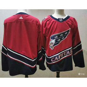 NHL Capitals Blank Red 2020 New Adidas Men Jersey