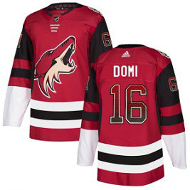 NHL Coyotes 16 Max Domi Red Drift Fashion Adidas Men Jersey