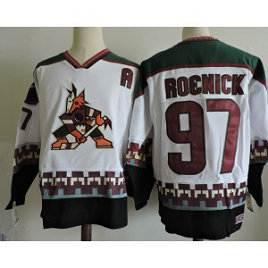 NHL Coyotes 97 Jeremy Roenick White Men Jersey
